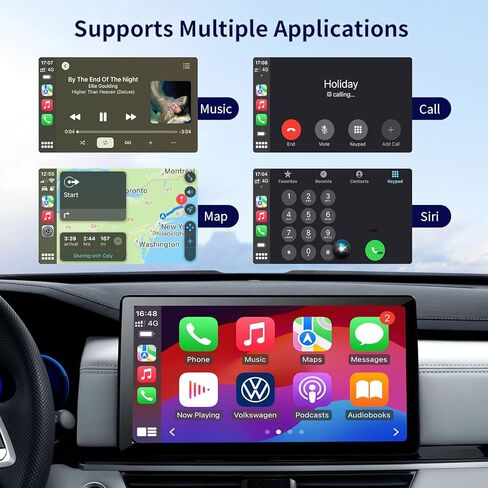 2024 ترقية محول CarPlay اللاسلكي للسيارة CarPlay السلكية، التوصيل والتشغيل CarPlay ai Box لنظام iOS 10+، الحفاظ على التحكم الأصلي، الصندوق السحري يدعم الملاحة والمكالمات الهاتفية لمساعد Siri in Kuwait