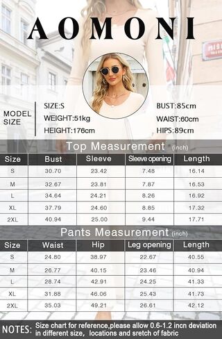 AOMONI المرأة Bodycon المحاصيل الأعلى عالية الخصر واسعة الساق طويلة الأكمام 2 قطعة ملابس رياضية مع جيوب in Kuwait