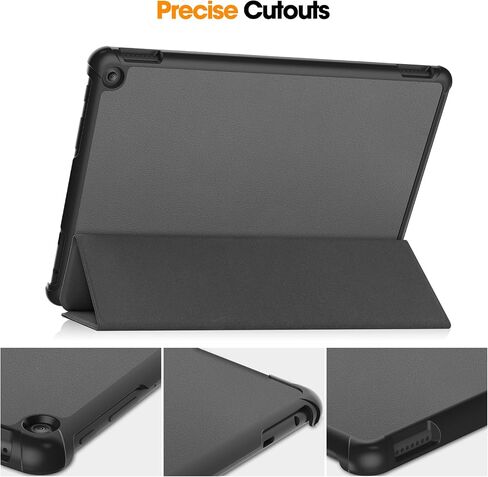 for Amazon All-New Kindle Fire HD 10 2023 Tablet Smart Cover, Ultra Slim Folio Stand Sleep/Wake Up Leather Case for Kindle Fire HD10 13th Generation (2023 Release) 10.1" (KST-Gray) in Saudi Arabia