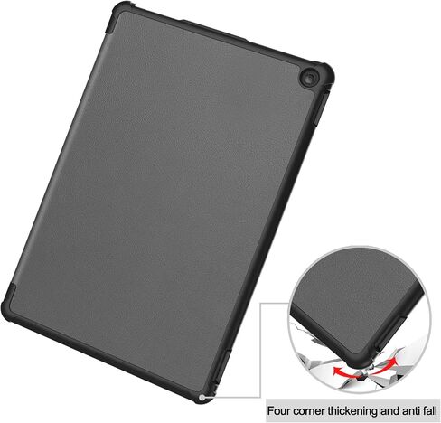 for Amazon All-New Kindle Fire HD 10 2023 Tablet Smart Cover, Ultra Slim Folio Stand Sleep/Wake Up Leather Case for Kindle Fire HD10 13th Generation (2023 Release) 10.1" (KST-Gray) in Saudi Arabia