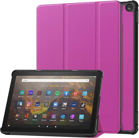 for Amazon All-New Kindle Fire HD 10 2023 Tablet Smart Cover, Ultra Slim Folio Stand Sleep/Wake Up Leather Case for Kindle Fire HD10 13th Generation (2023 Release) 10.1" (KST-Gray) in Kuwait