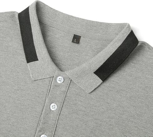 قمصان بولو رجالي بأكمام قصيرة عادية تناسب سريعة الجفاف قميص بولو جولف عادية تي شيرت قمصان بياقة كم قصير in Kuwait