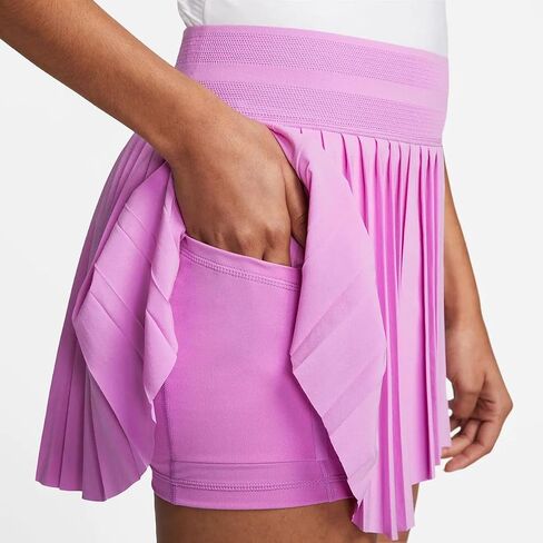 Nike Court Dri-FIT Slam Women's Tennis Skirt, Rush Fuchsia/White, Medium in Saudi Arabia