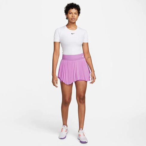 Nike Court Dri-FIT Slam Women's Tennis Skirt, Rush Fuchsia/White, Medium in Saudi Arabia