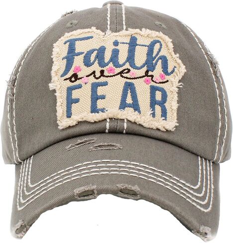 Faith Over Fear Women's Vintage Baseball Cap in Saudi Arabia