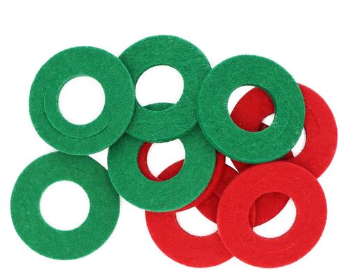 توركيتل 2 قطعة من فرشاة تنظيف أطراف البطارية و10 قطع من الألياف المقاومة للتآكل (5 أحمر و5 أخضر) in Kuwait