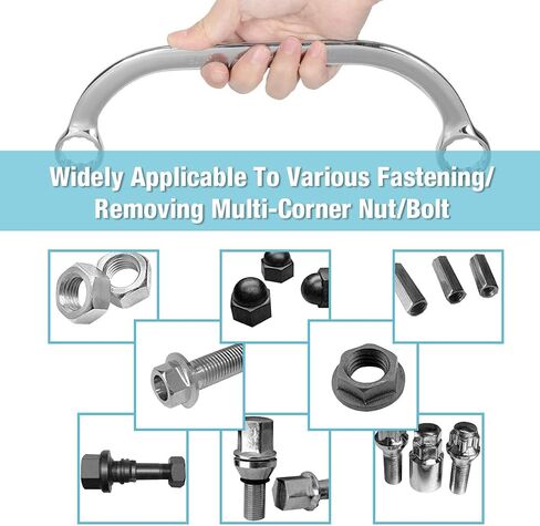 DURATECH Half Moon Box Wrench Set, SAE, 5-Piece, 5/16'' to 7/8'', 12 Point, CR-V Steel, with EVA Foam Tool Organizer in Saudi Arabia