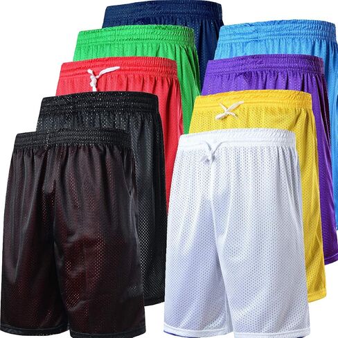 Men's-Basketball Running-Training Workout-Athletic Lightweight-Shorts Sports-Big & Tall Double-Side Wear 1 Pieces in Saudi Arabia