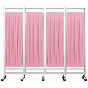 4 Panel Medical Privacy Screen, Adult Foldable Room Divider, 6ft High Foldable Room Divider Clinic/Patient/Examination Room Temporary Fence(Color 2) in Saudi Arabia