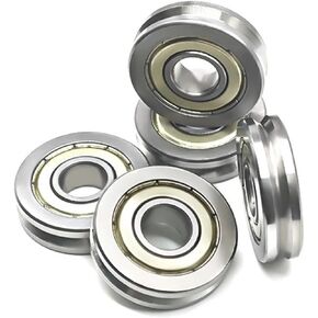 V6000zz 10x30x8 مم V Groove Guide Pulley Shaeve محمل السكك الحديدية محمل 4pcs in Kuwait