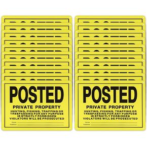 نشرت 20pcs أي علامات التعدي على ممتلكات الغير ، لا يوجد معدن من الألومنيوم عاكس الصيد نشر علامات للاستخدام الداخلي والخارجي للتحذير من الصيد وصيد الأسماك والمحاصرة. (11.8 * 11.8) in Kuwait