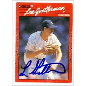 Autograph Warehouse 41631 Lee Guetterman Autographed Baseball Card New York Yankees 1990 Donruss No. 127 in Kuwait