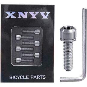 Titanium Bicycle Headset stem Bolt, Suitable for Mountain Bikes, Road Bikes, BMX, E-Bike, 18mm*M5 high Titanium in Saudi Arabia