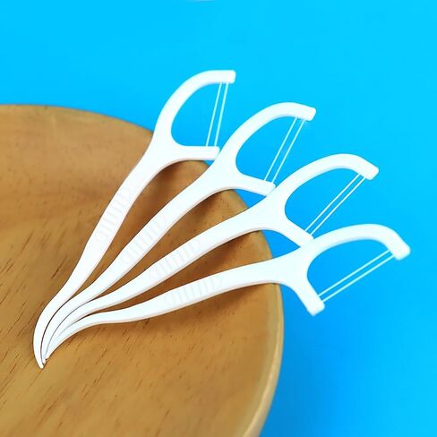 400 Pcs Double-Thread Dental Floss Picks, Thin Thread for Adults & Kids, Superior Oral Care, Dental Hygiene, Gum Health(50x8 Cases, 400 Total) in Saudi Arabia
