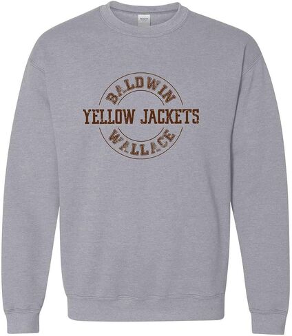 Baldwin Wallace Yellow Jackets Usisex Crewneck Sweatshirt - Baldwin Wallace Yellow Jackets Apparel in Kuwait