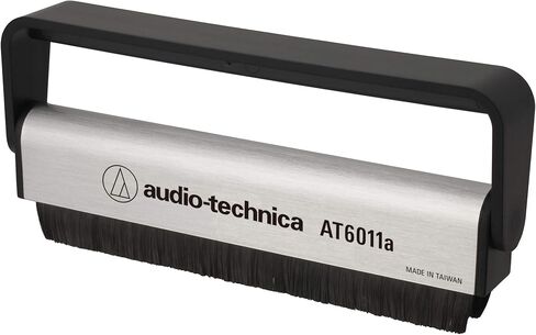 Audio Technica AT6011A فرشاة تنظيف LP الثابتة (الفضة/الأسود) in Saudi Arabia