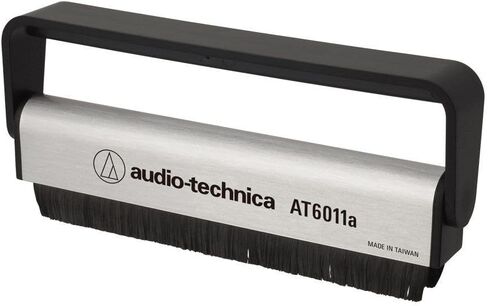 Audio Technica AT6011A فرشاة تنظيف LP الثابتة (الفضة/الأسود) in Saudi Arabia