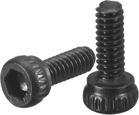 uxcell Hex Socket Bolts (M1.4-0.3x5), Grade 12.9 Carbon Steel Hex Socket Drive Screws, Black, 50 Pcs in Saudi Arabia