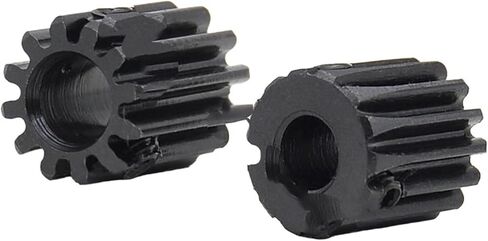 Steel Motor Drive Gear 1 Pcs 1 Mod Pinion Gears 10T 12T 14T Bore 4 5 6 6.35 7mm 45# Steel Spur Gear Transmission Accessories Motor Parts(1M-14T Bore 6.35mm) in Saudi Arabia