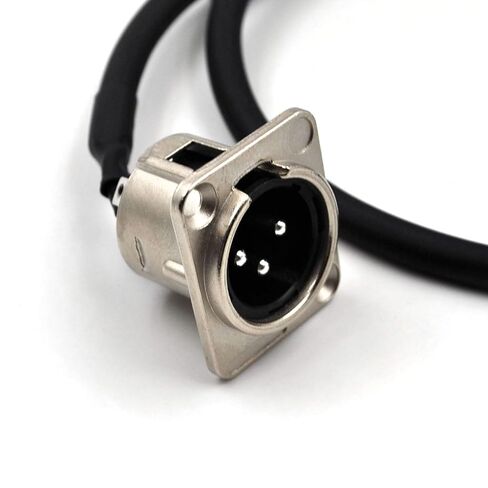 (2 عبوة) 3 دبوس لوحة الحائط الإناث إلى موصل الذكور XLR ، مربع مرحلة متميزة ، لوحة تصحيح XLR ، لوحة لوحة ، صندوق أرضية ، تمر عبر الموصل in Kuwait