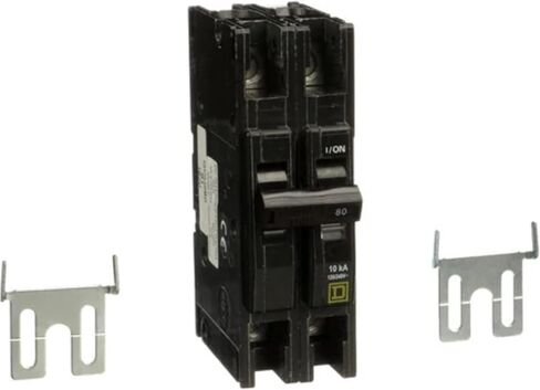 Schneider Electric - QOU280 - QOU280 - قاطع الدائرة المغناطيسية الحرارية ، مصغرة ، سلسلة QO ، 80 A ، 2 عمود ، 60 VDC ، 240 فولت ، DIN السكك الحديدية in Kuwait
