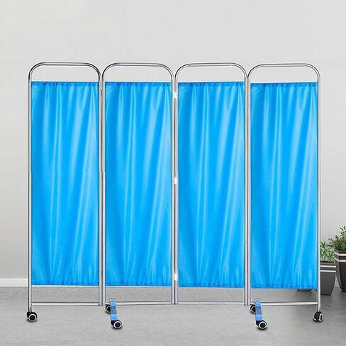 Upgraded Medical Privacy Screen, 6ft High Foldable Room Divider Temporary Fence for Clinic/Ward/Exam Room No Assembly Required in Saudi Arabia