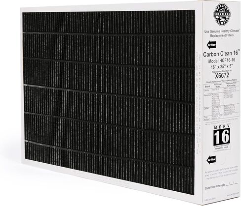 Lennox X6672 16x25x5 مرشح الفرن ، Lennox Healthy Climate Carbon Clean Merv 16 Filter Home Home لنظام HVAC مع Wholesalehome Cleaning Cloth in Saudi Arabia