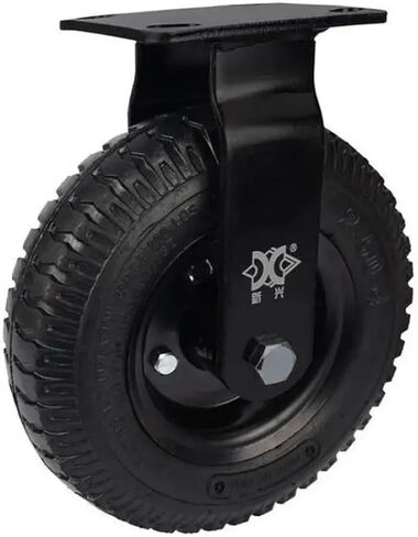 1Pcs 8 Inch Normal Caster Inflatable Rubber Wheel Universal Heavy Hotel(8-inch-B-Fixed) in Kuwait