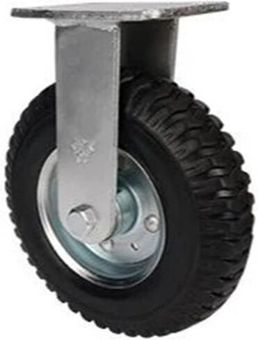 1Pcs 8 Inch Normal Caster Inflatable Rubber Wheel Universal Heavy Hotel(8-inch-B-Fixed) in Kuwait