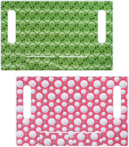 2 Pack Golf Cart Seat Covers for Women Universal Golf Cart Seat Towel Blanket with 2 Large Front Pockets & Nonskid Bottom Sport Accessories for Women 2 Person Seats in Saudi Arabia