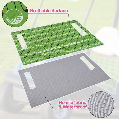 2 Pack Golf Cart Seat Covers for Women Universal Golf Cart Seat Towel Blanket with 2 Large Front Pockets & Nonskid Bottom Sport Accessories for Women 2 Person Seats in Saudi Arabia