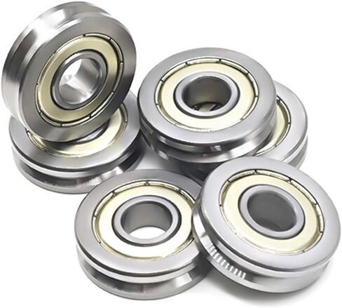 V6000ZZ 10x30x8 Mm V Groove Guide Pulley Sheave Sealed Rail Bearing 4PCS in Saudi Arabia