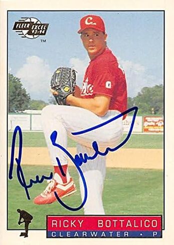 Ricky Bottalico autographed Baseball Card (Clearwater Phillies) 1993 Fleer Excel Minor League Rookie #243 - Baseball Slabbed Autographed Cards in Saudi Arabia