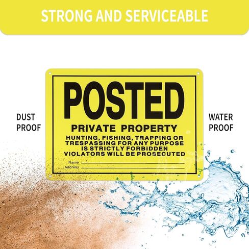 نشرت 20pcs أي علامات التعدي على ممتلكات الغير ، لا يوجد معدن من الألومنيوم عاكس الصيد نشر علامات للاستخدام الداخلي والخارجي للتحذير من الصيد وصيد الأسماك والمحاصرة. (11.8 * 11.8) in Kuwait