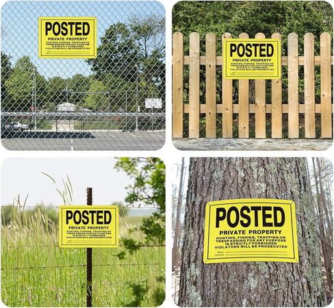 نشرت 20pcs أي علامات التعدي على ممتلكات الغير ، لا يوجد معدن من الألومنيوم عاكس الصيد نشر علامات للاستخدام الداخلي والخارجي للتحذير من الصيد وصيد الأسماك والمحاصرة. (11.8 * 11.8) in Kuwait