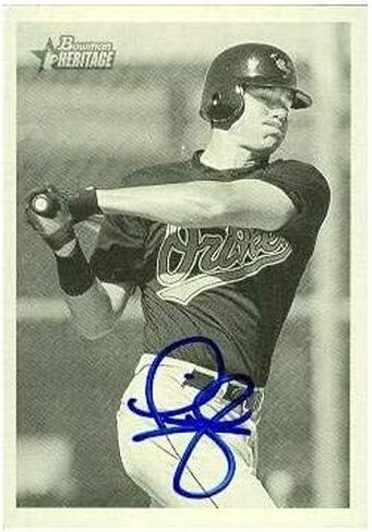 Autograph Warehouse 50551 Larry Bigbie Autographed Baseball Card Baltimore Orioles 2001 Bowman Heritage No .152 in Saudi Arabia