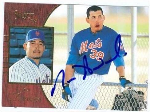 Autograph Warehouse 48375 Juan Acevedo Autographed Baseball Card New York Mets 1996 Pinnacle Select No .148 in Saudi Arabia
