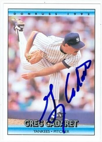 Autograph Warehouse 41112 Greg Cadaret Autographed Baseball Card New York Yankees 1992 Donruss No. 628 in Saudi Arabia