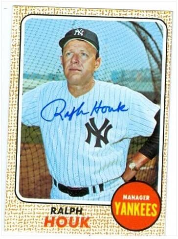 مستودع توقيعه 37874 Ralph Houk Cardball Card New York Yankees 1968 Topps No. 47 67 in Saudi Arabia
