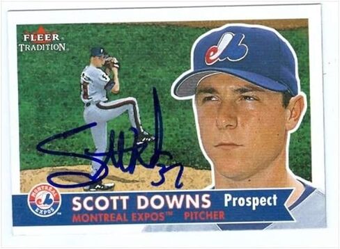 مستودع توقيعه 38361 Scott Downs Card Baseball Card Montreal Expos 2001 Fleer Tradition No. 361 in Saudi Arabia