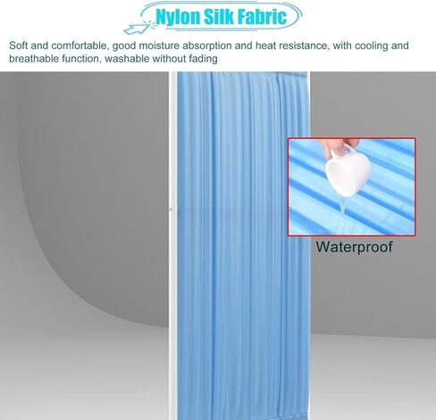 مقسم قابل للطي ومتداول ، شاشة خصوصية طبية محترفة مع عجلات لسبا غرفة الطوارئ ، توفير المساحة (الأزرق الأزرق الأزرق الداكن ، 3 لوحات) in Kuwait