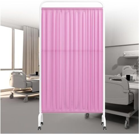 Mobile Medical Privacy Screen Room Divider for Clinic Ward Examination Hospital Nursing Home, 6ft High Temporary Wall Divider(Dark Blue,1-Panel) in Saudi Arabia