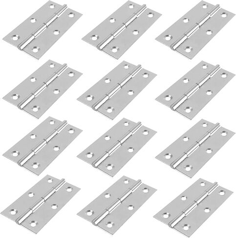 20PCS 1.5 Inch Folding Butt Hinges, Stainless Steel Cabinet Hinges, Small Door Hinges for Wooden Jewelry Box, Crafts, DIY, Drawer, Dressing Cabinet in Kuwait