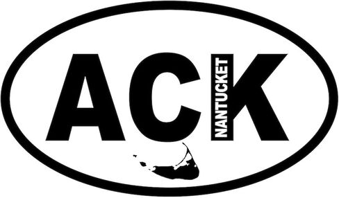 CafePress ACK Nantucket Map Oval Sticker Oval Car Bumper Sticker in Saudi Arabia