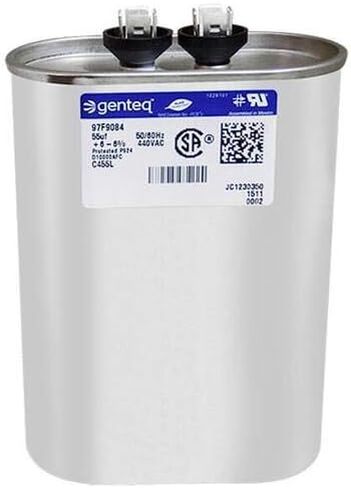 P291-5504 - 55 uf MFD 440 Volt VAC - Bryant Oval Run Capacitor Upgrade in Saudi Arabia