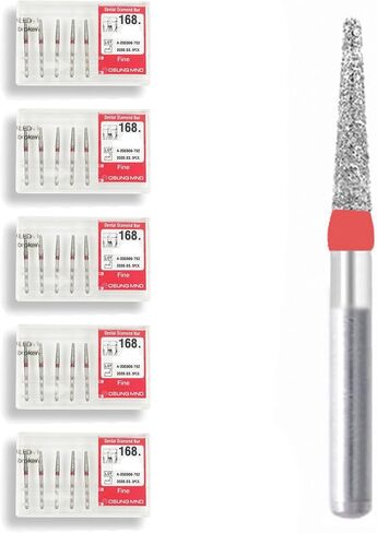 168.21F2, Conical, Truncated, 2.1 mm Dia, Fine Grit Diamond Bur, 5 per Pack in Saudi Arabia