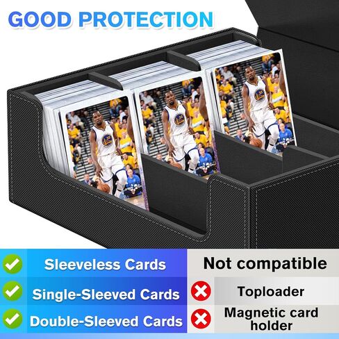صندوق تخزين بطاقات التداول لبطاقات MTG ، 1800+ PU Leather Card Deck Box ، مغناطيسي بطاقة Deck Deck Cask حامل بطاقة مربع يناسب بطاقات الألعاب الرياضية in Kuwait