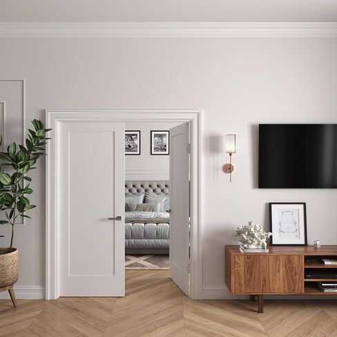 56 in. x 80 in. Solid Core Primed Double Prehung French Door with Catch Ball Oil Rubbed Bronze Hinges in Saudi Arabia