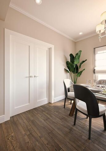 56 in. x 80 in. Solid Core Primed Double Prehung French Door with Catch Ball Oil Rubbed Bronze Hinges in Saudi Arabia