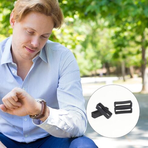 مشاهدة حلقة الشريط ، 18 PCS حزام حزام الساعات الساعات الساعات السيليكون استبدال حارس الفرقة مع أداة شريط الربيع لقطع الغيار الرياضية الذكية (16 مم/18 مم/20 مم/22 مم/24 مم/26 مم) in Saudi Arabia